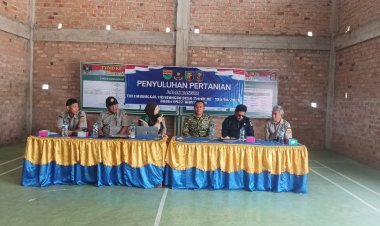 Dukung Ketahanan Pangan, TMMD ke-130 Kodim 0427/Way Kanan Bekali Petani dengan Penyuluhan Pertanian