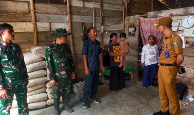 Pastikan Pembangunan Berjalan Optimal, Dan SSK Bersama Camat Blambangan Umpu Tinjau Sasaran Fisik TMMD ke-130