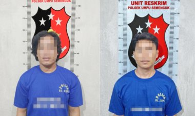 Polsek Umpu Semenguk Bekuk dua orang Pelaku Curat di Kantor Balai Penyuluhan Pertanian