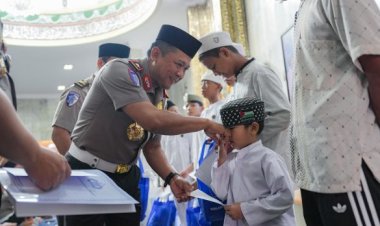 Awali Kepemimpinan Kakorlantas, Korlantas Polri Gelar Doa Bersama dan Santuni Anak Yatim