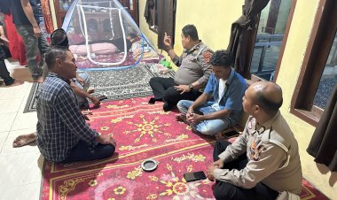 Unit Gakkum Satlantas Polres Nagan Raya Dampingi Mediasi Kecelakaan Lalu Lintas di Beutong