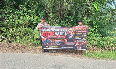 Polsek  Samalanga Gencarkan Patroli KRYD Cegah Karhutla, Imbau Warga Tak Bakar Lahan