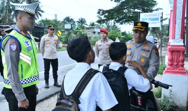Kapolres Aceh Timur Pimpin Strong Point, Perkuat Kehadiran Polisi di Tengah Masyarakat