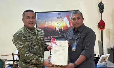 Dandim 0104/Atim Terima Sertifikat Tanah Koramil 15/Peureulak Barat, Perkuat Kepastian Hukum Aset TNI-AD