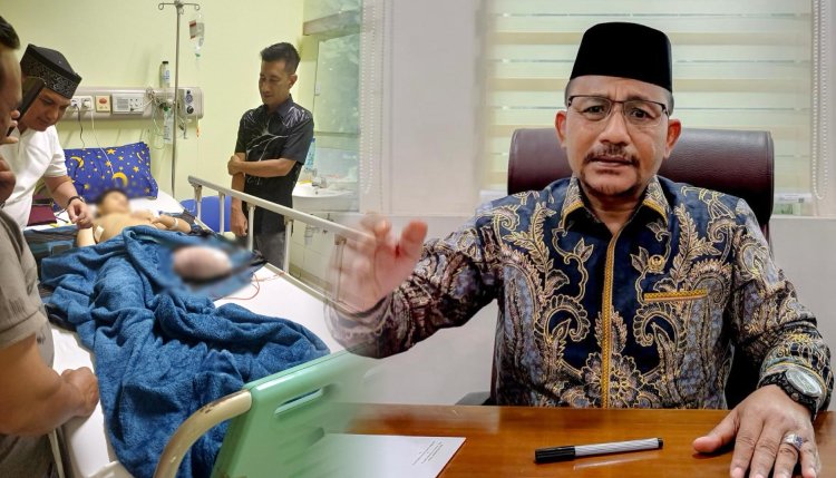 Peduli Kondisi Akmal Maha, Haji Uma Utus Staf Jenguk Pasien Anak di RSUDZA