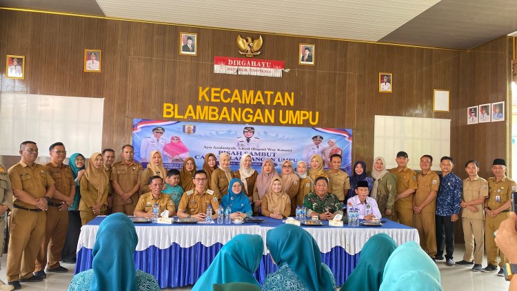 Pisah Sambut Camat Blambangan Umpu, Ahmat Syapari Serahkan Tugas Kepada Aliudin Basir
