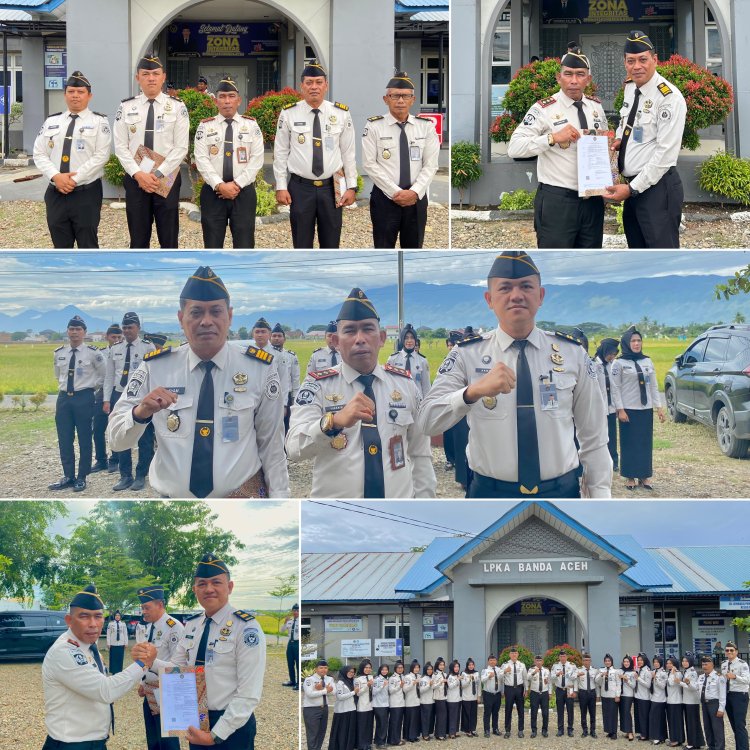 Kenaikan Pangkat Dua Pegawai LPKA Banda Aceh, Yusnaidi: Ini Penghargaan Sekaligus Amanah