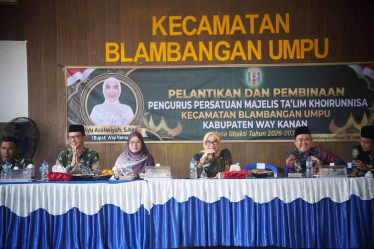 Pelantikan  Dan Pembinaan  Pengurus Persatuan Majelis Ta'lim Khoirunnisa Kecamatan Blambangan Umpu  Kabupaten Way Kanan