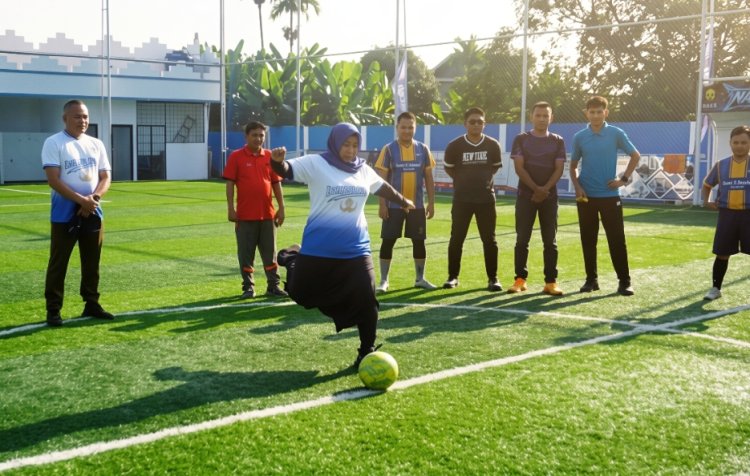 Peringati HUT KORPRI ke-55, Pemko Langsa Gelar Pertandingan Minisoccer dan Badminton Antarinstansi
