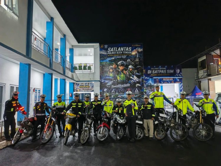 Wujudkan Malam Minggu Aman, Satlantas Aceh Tengah Tertibkan 10 Sepeda Motor Berknalpot Bising