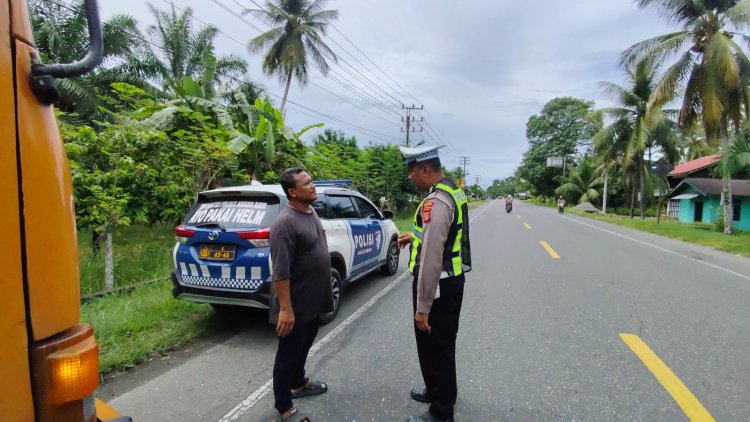 Cegah Guantibmas dan Lakalantas, Satlantas Polres Nagan Raya Intensifkan Patroli Minggu Siang