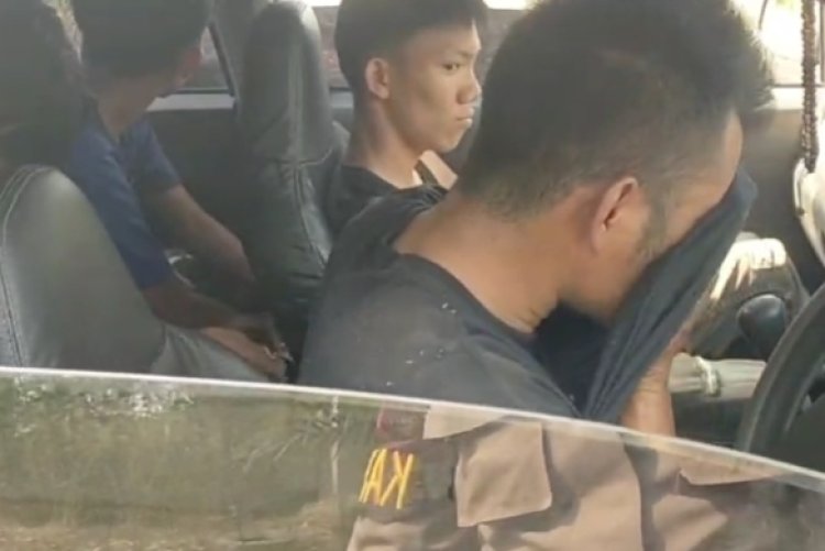 Beredar Video di Grup WA ,   Lima Orang Diduga Ambil denamo , Milik Almarhum Drs. Ali Rahman, M.T. Kini Di Polsek Umpu Semenguk