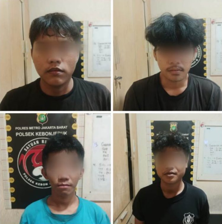 Polsek Kebon Jeruk Amankan Empat Orang di Duri Kepa Terkait Peredaran Tembakau Sintetis