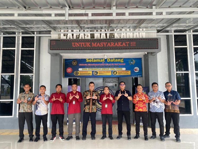 Lapas Way Kanan Terima Kunjungan Ombudsman Lampung dalam Rangka Pengawasan dan Penilaian Penyelenggaraan Pelayanan Publik. 
