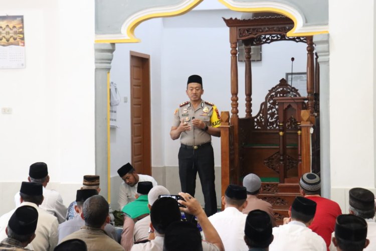 Jumat Keliling Kapolres Aceh Tengah: Perkuat Keimanan, Hindari Riba dan Budayakan Tertib Berlalu Lintas